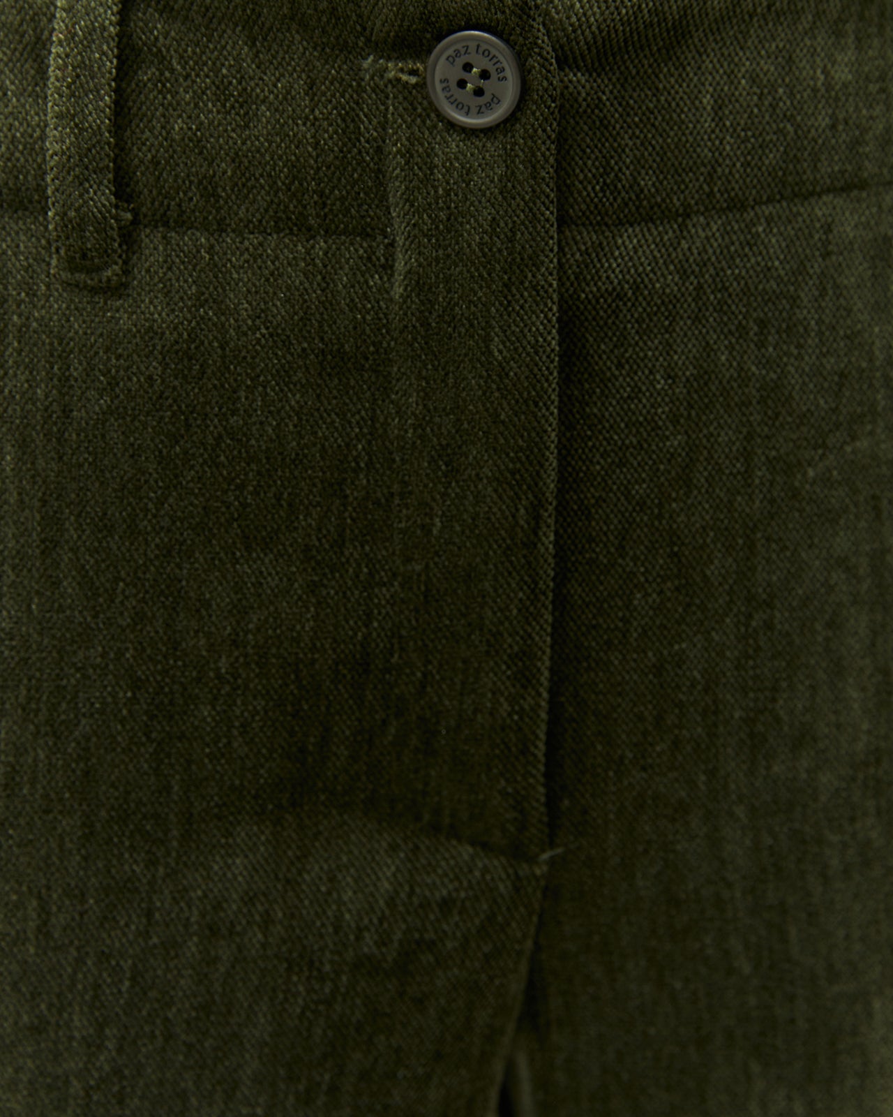 Pantalón recto de mujer efecto ante