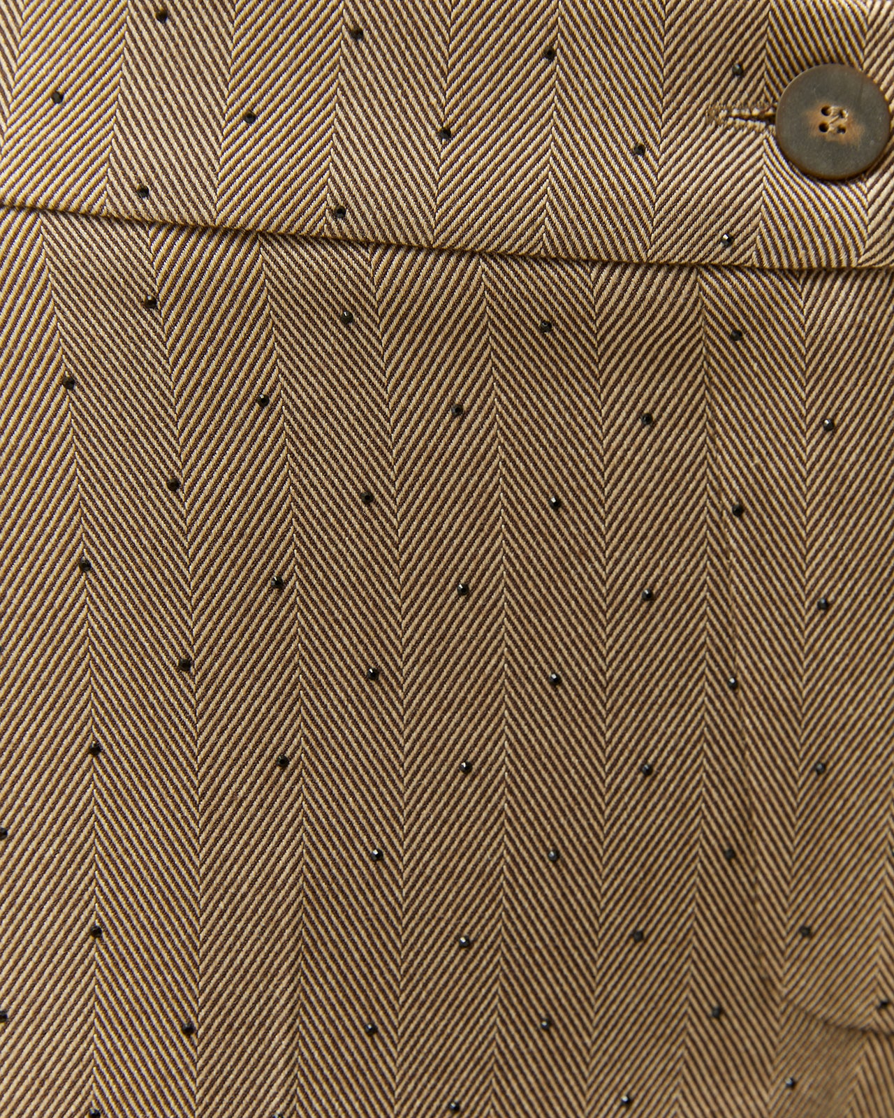 Pantalón tobillero de mujer tejido con strass