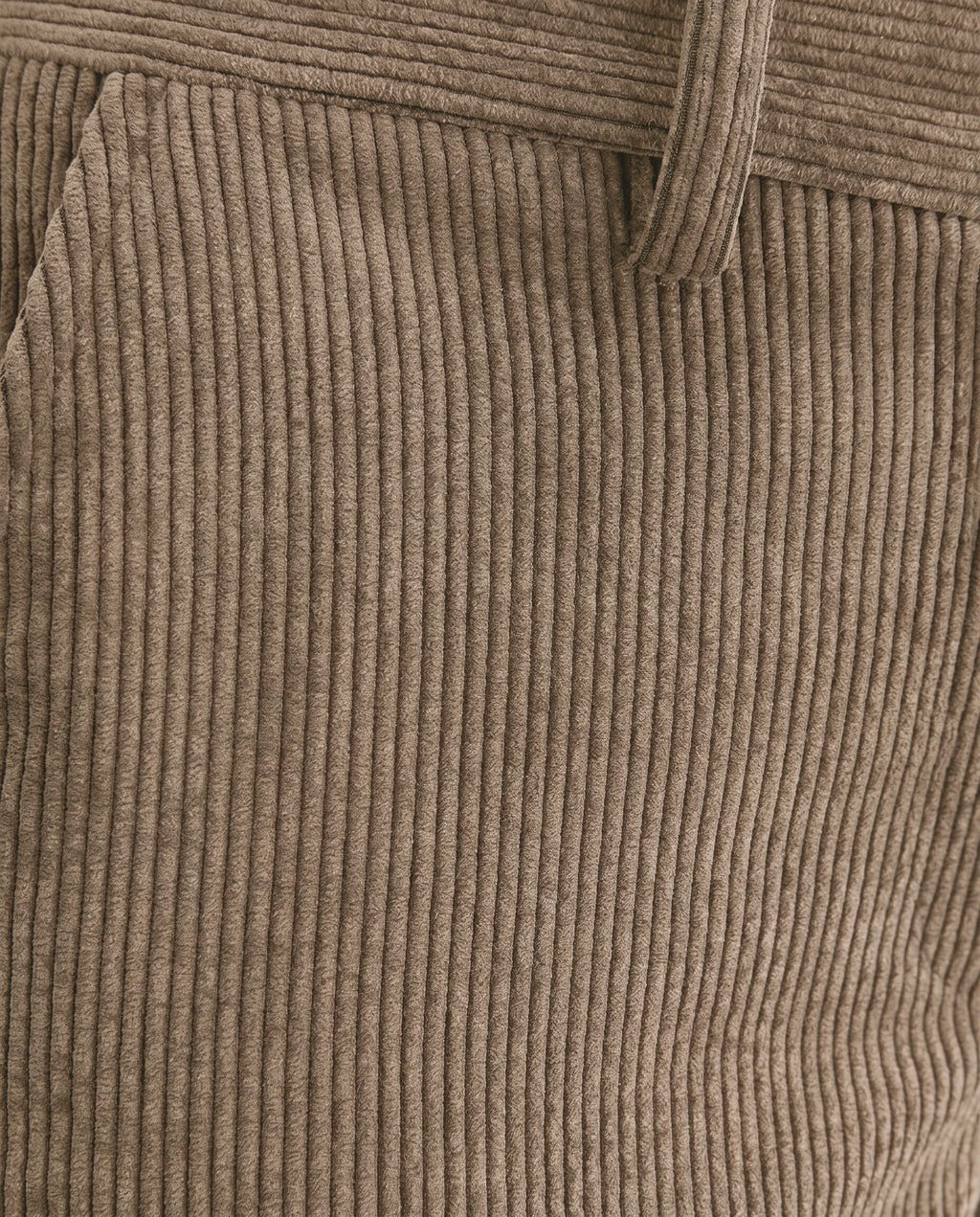 Pantalón tobillero de mujer pana cintura elástica