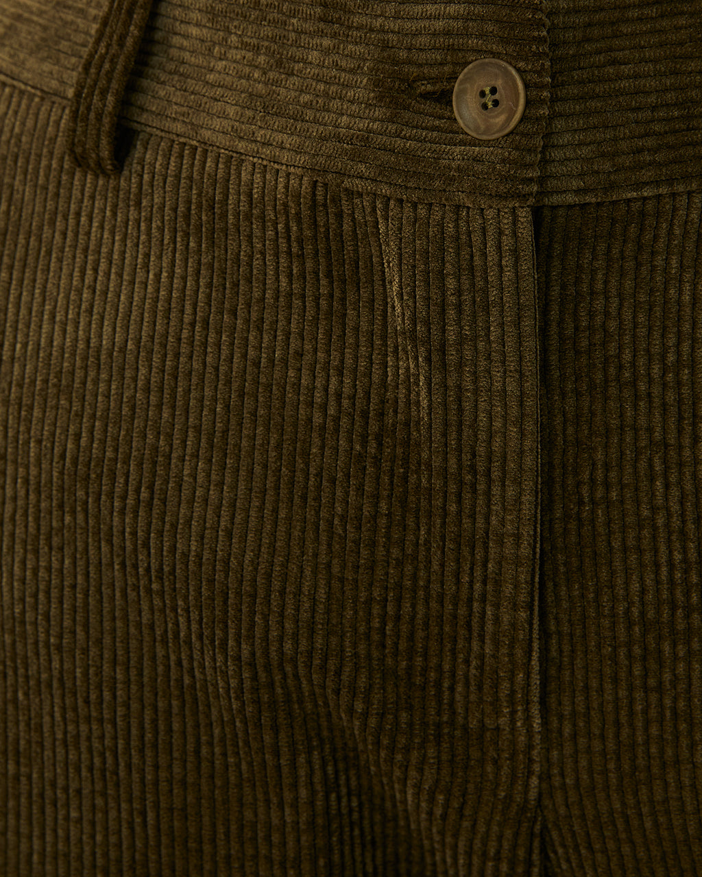 Pantalón recto de mujer de pana