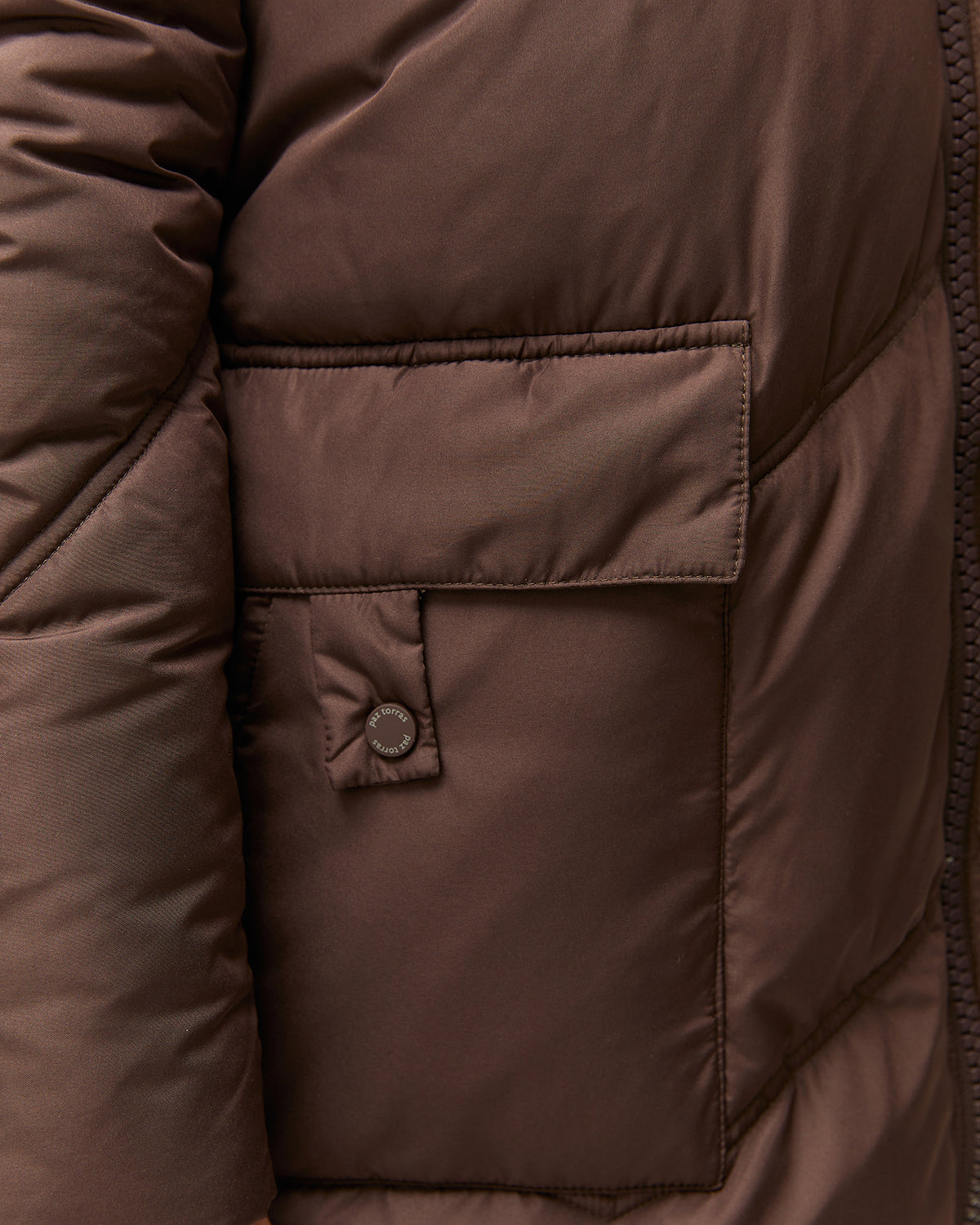 Parka larga de mujer acolchada capucha desmontable