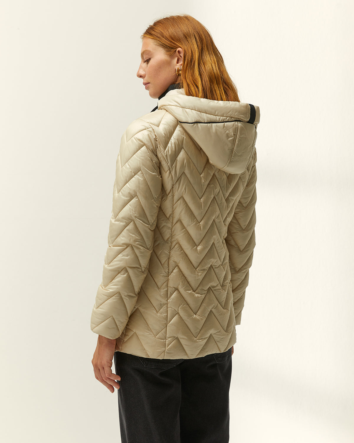 Parka de mujer acolchada capucha desmontable