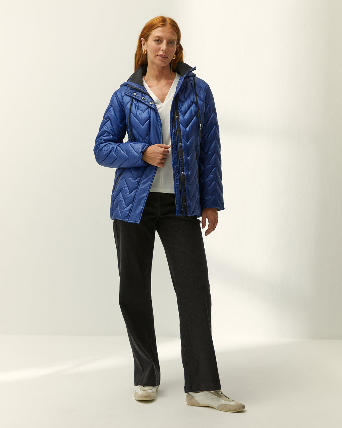 Parka de mujer acolchada capucha desmontable