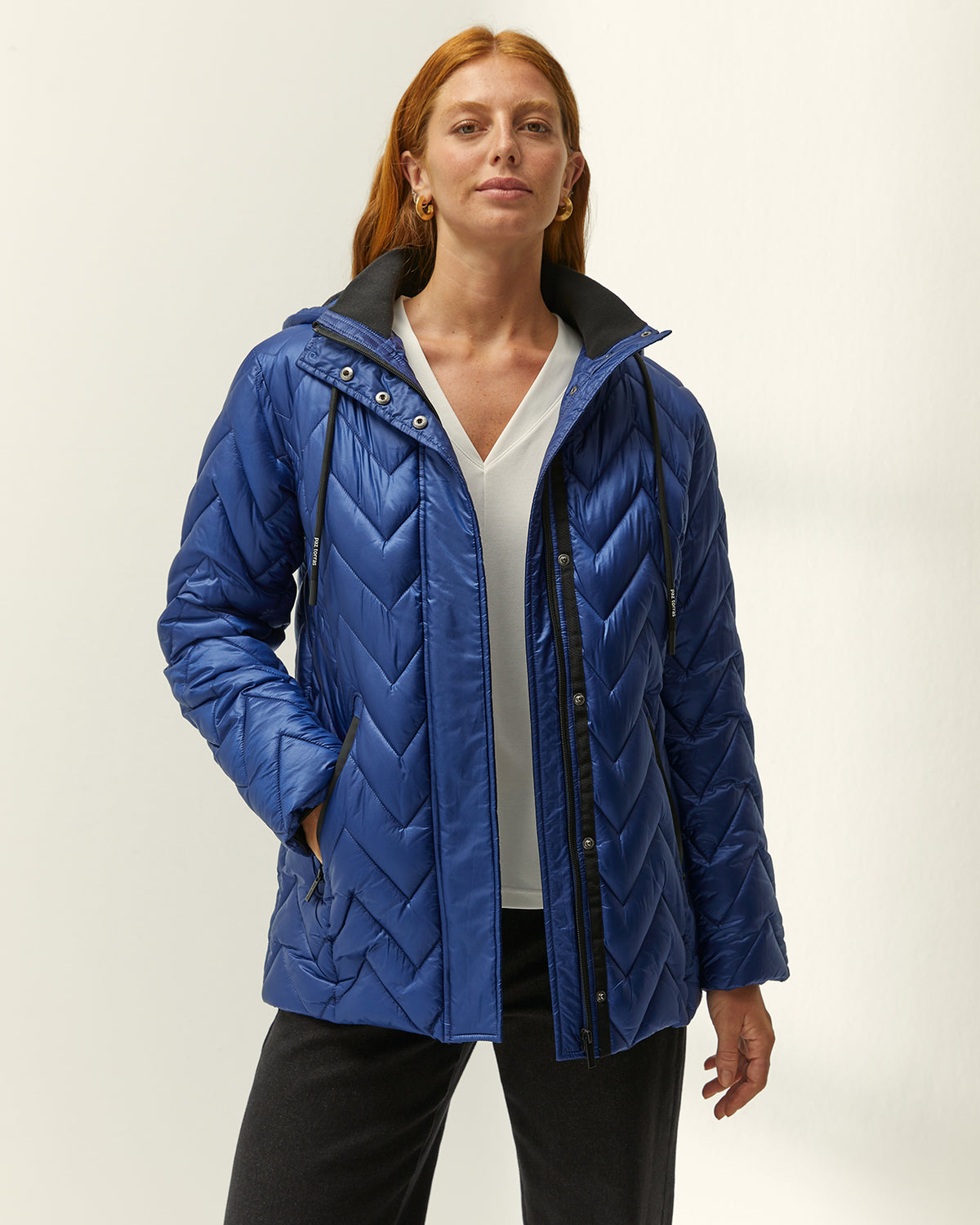 Parka de mujer acolchada capucha desmontable