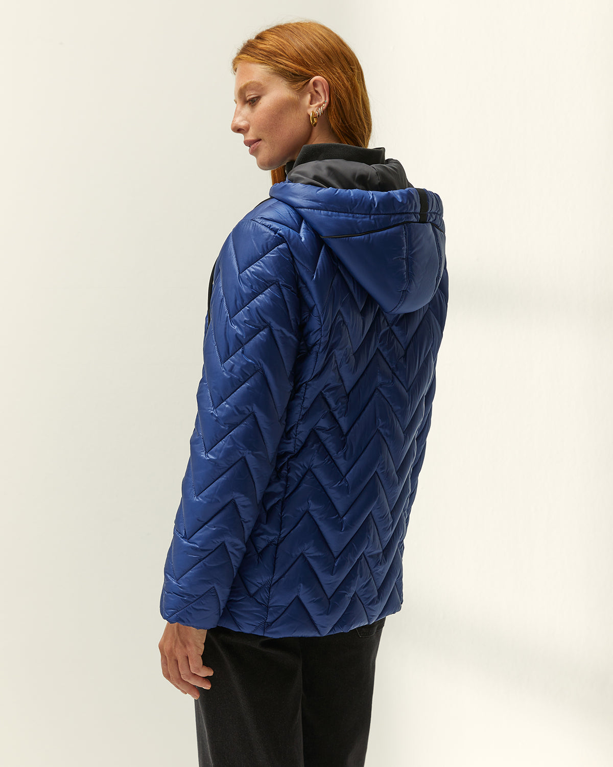 Parka de mujer acolchada capucha desmontable