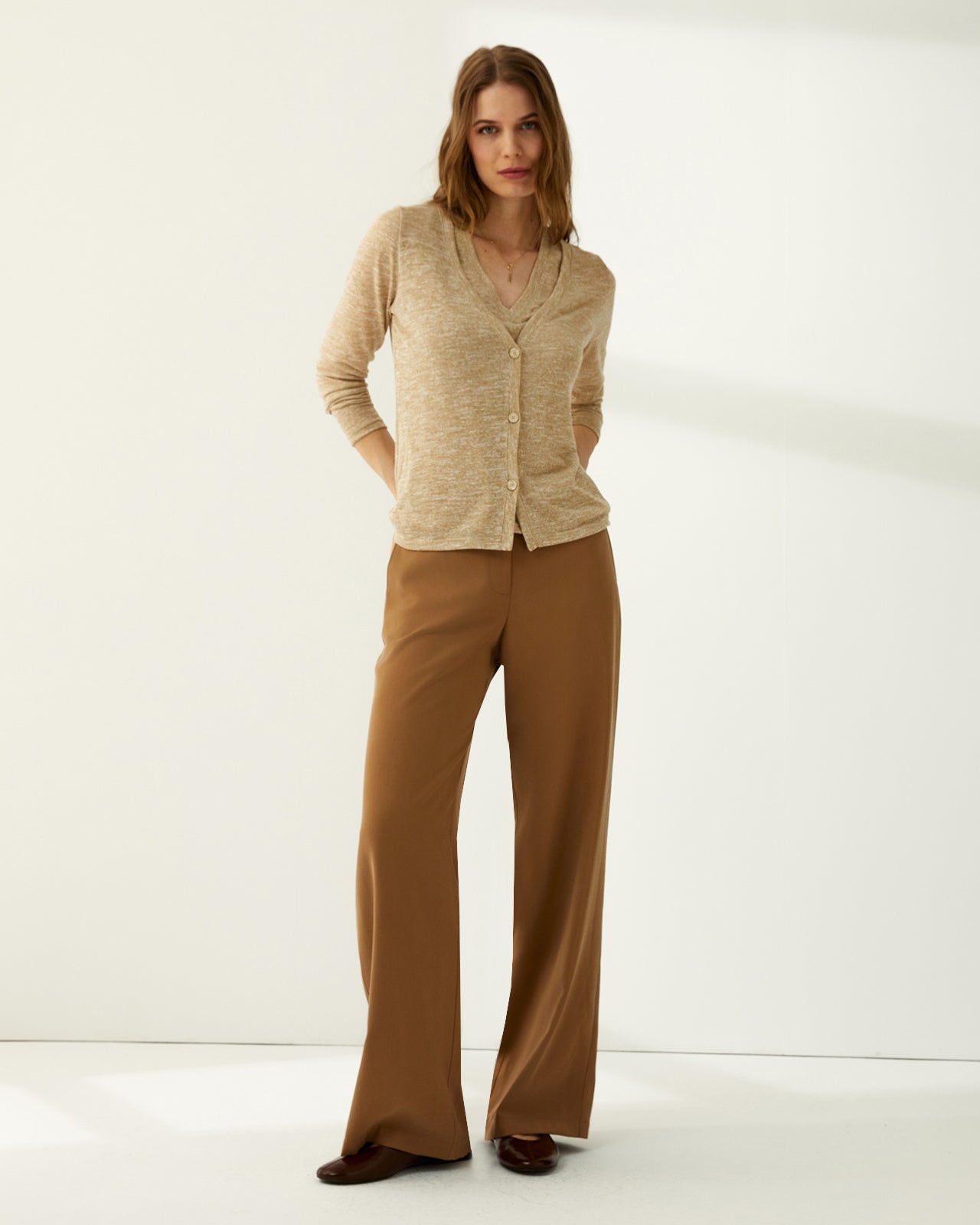 Camiseta de mujer efecto twinset