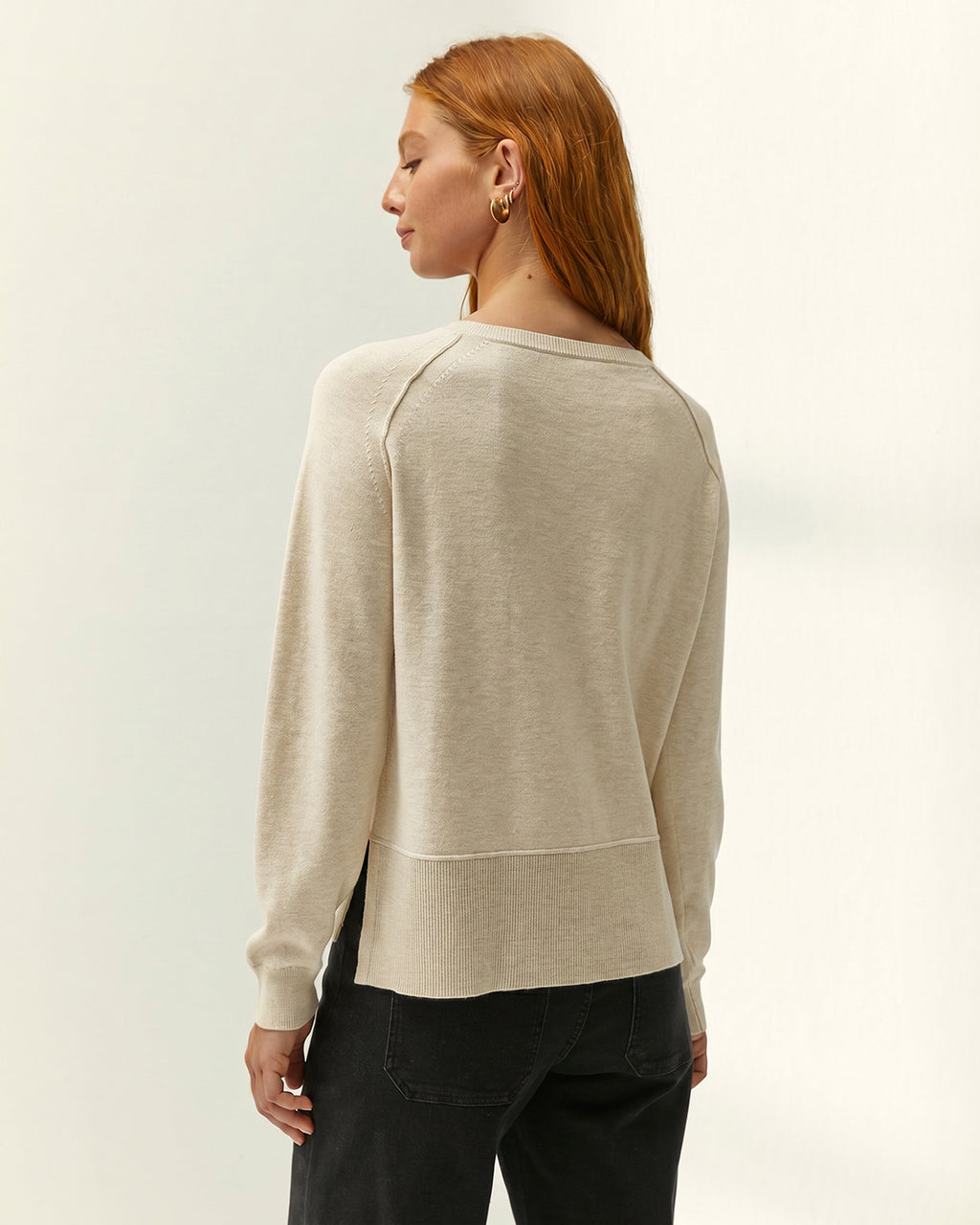 Jersey de mujer punto fino escote barco