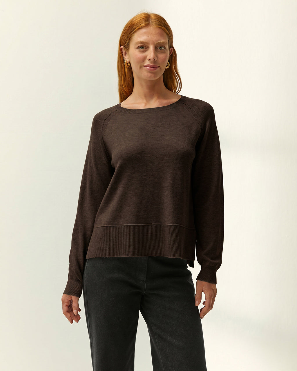 Jersey de mujer punto fino escote barco