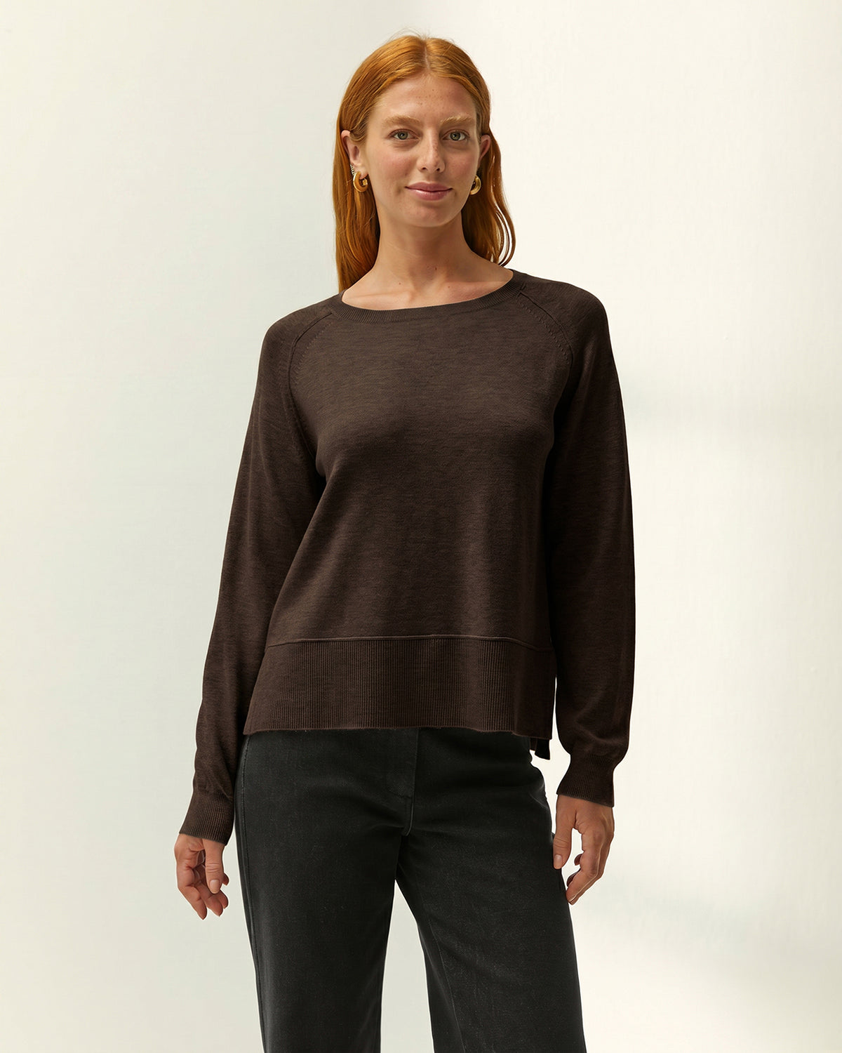Jersey de mujer punto fino escote barco