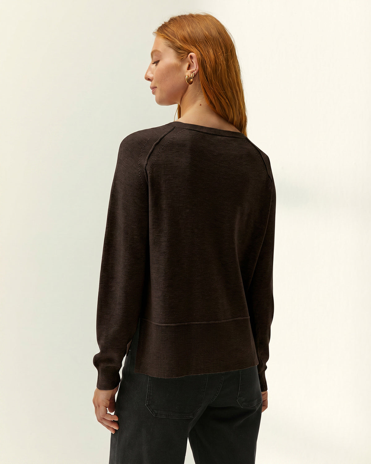 Jersey de mujer punto fino escote barco