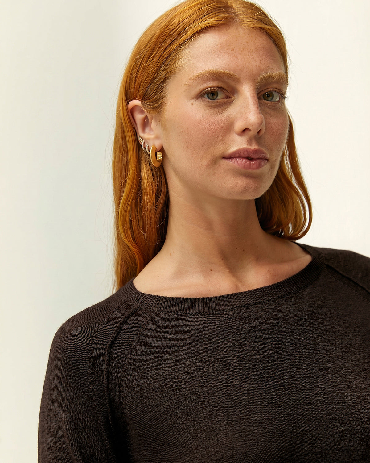 Jersey de mujer punto fino escote barco