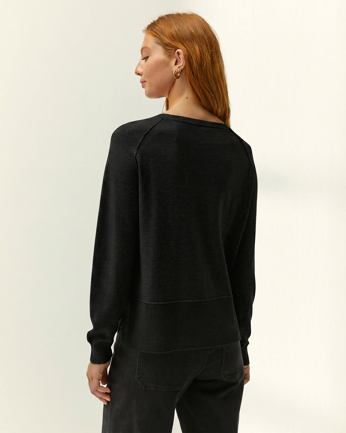 Jersey de mujer punto fino escote barco