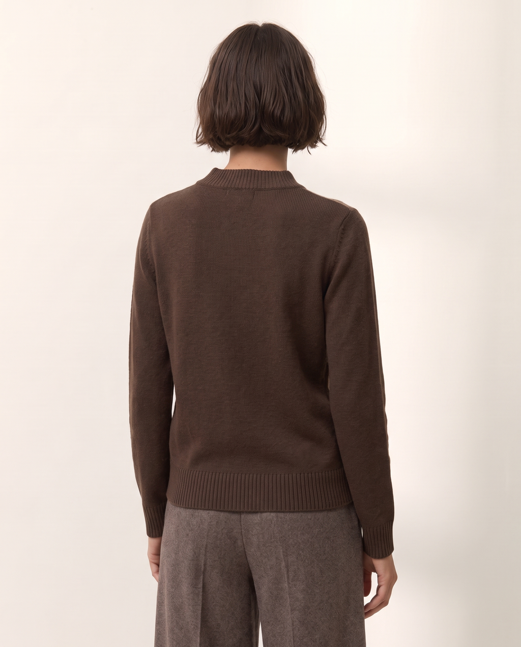 Jersey de mujer cuello perkins manga larga