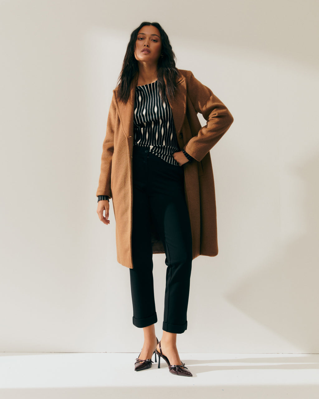 Abrigo largo de mujer