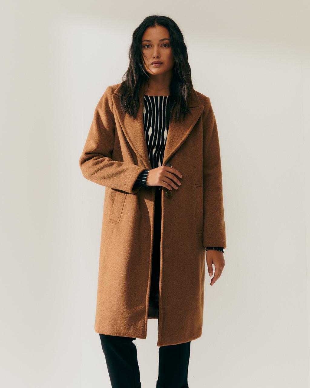 Abrigo largo de mujer