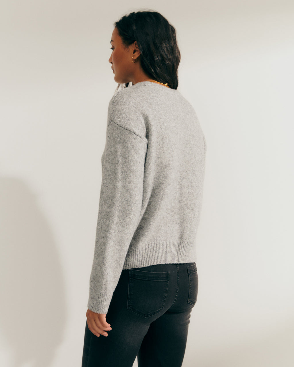 Jersey de mujer fantasía con arandelas metálicas