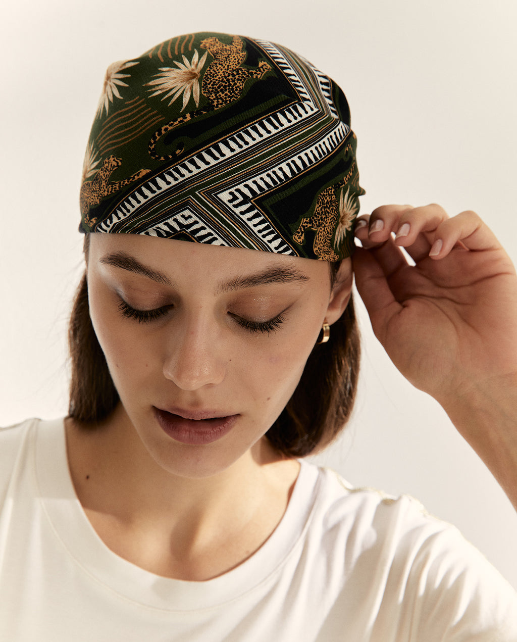 Bandana de viscosa estampado selvático