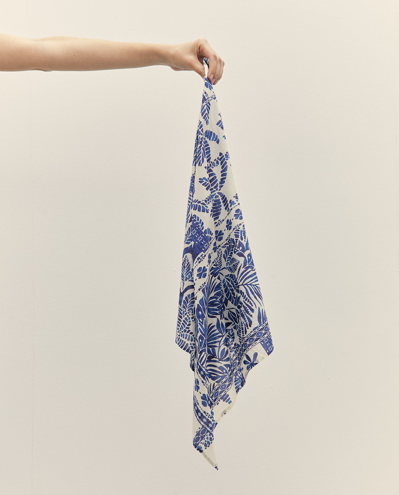 Bandana de algodón estampado flores