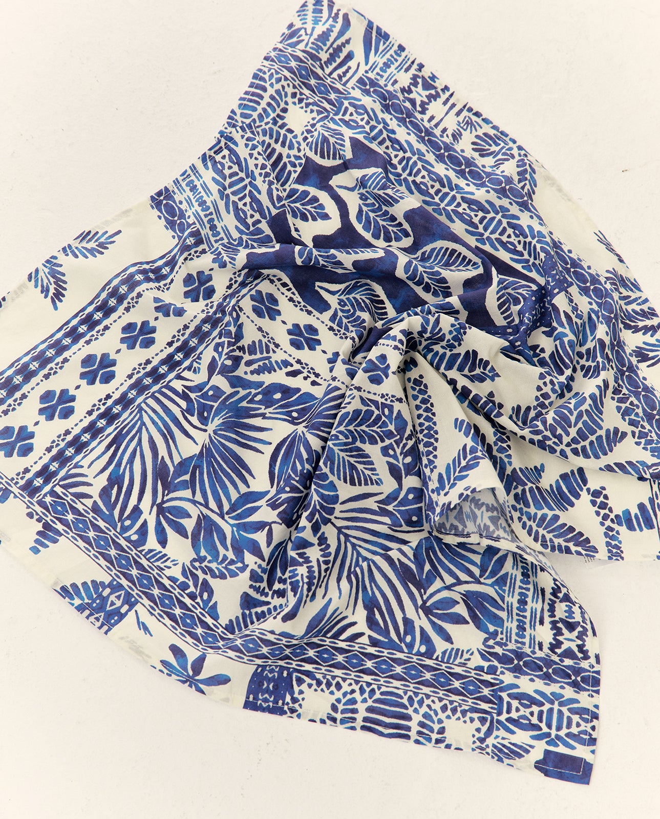 Bandana de algodón estampado flores