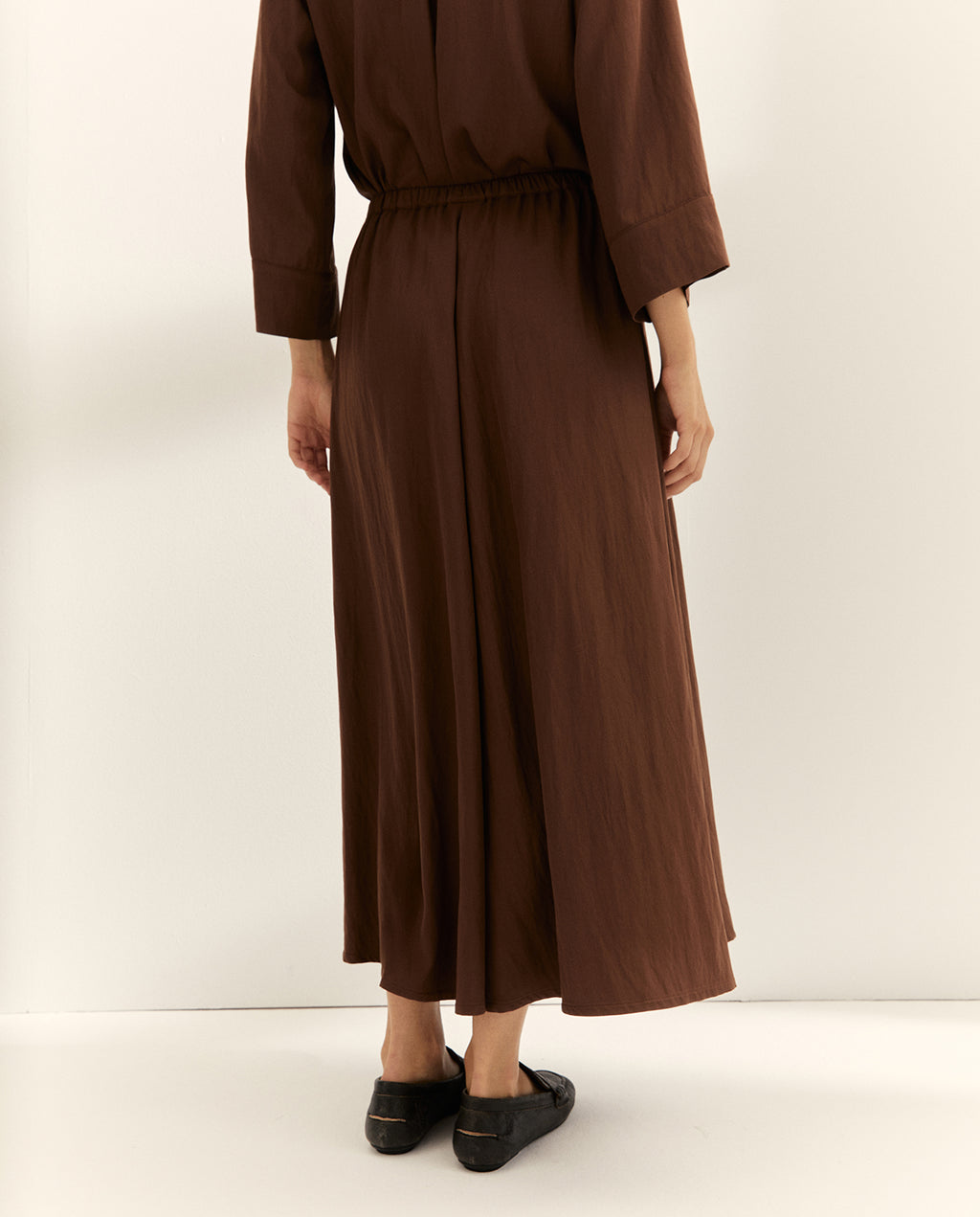 Falda larga cintura elástica