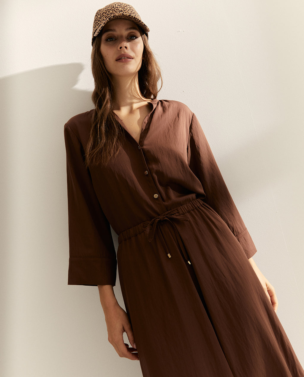 Falda larga cintura elástica