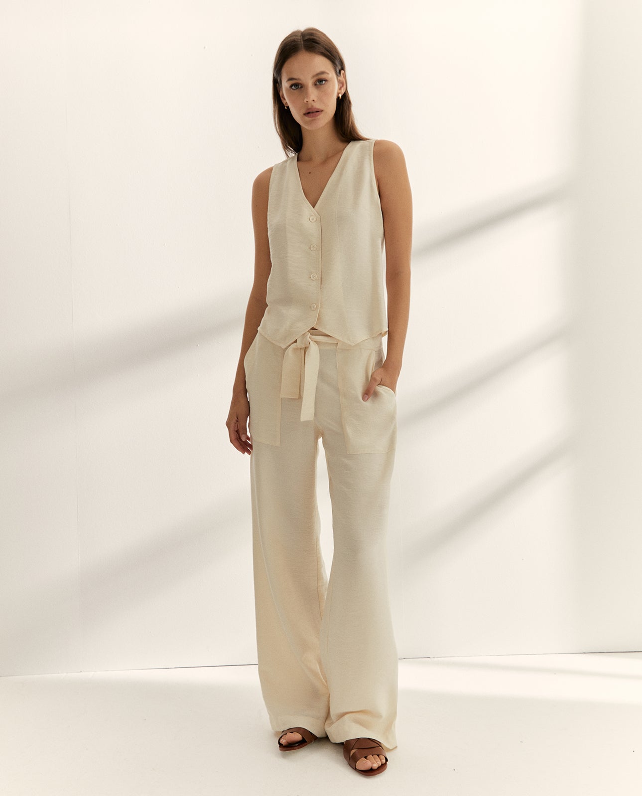 Top de mujer efecto chaleco