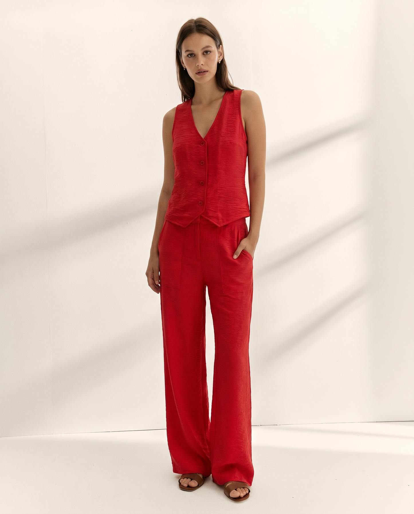 Top de mujer efecto chaleco