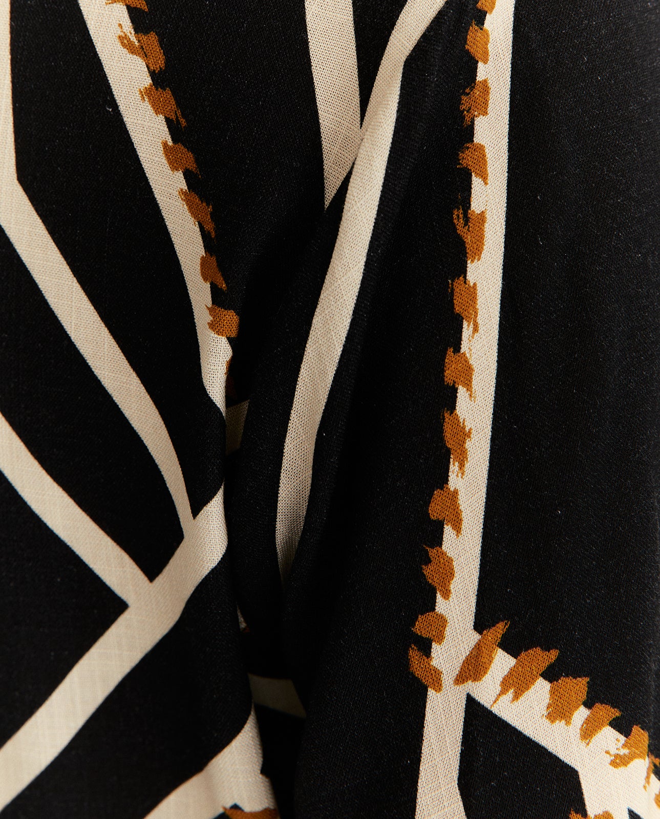 Vestido midi camisero estampado manga francesa