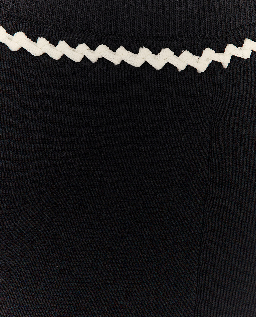 Pantalón recto mujer punto tricot cintura elástica