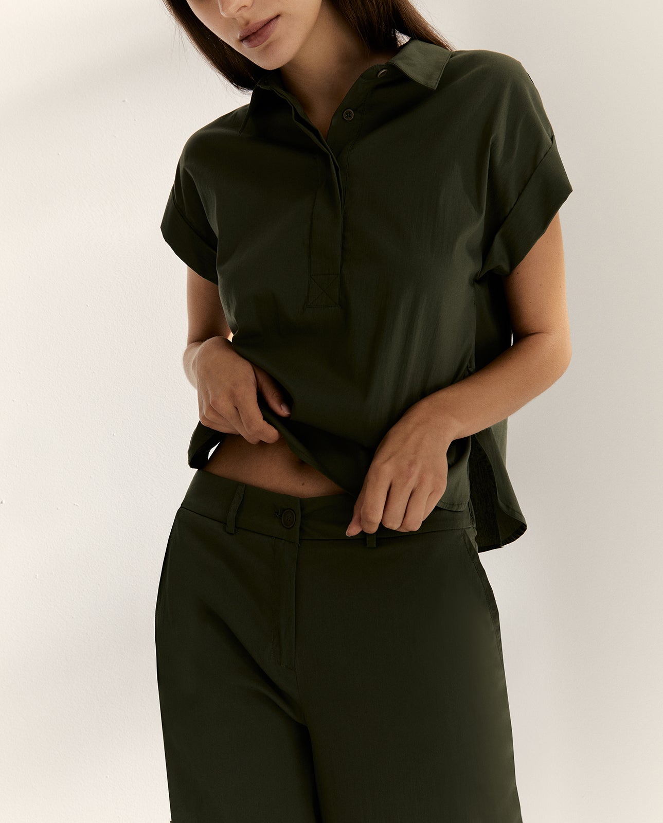 Pantalón ancho de mujer cintura elástica