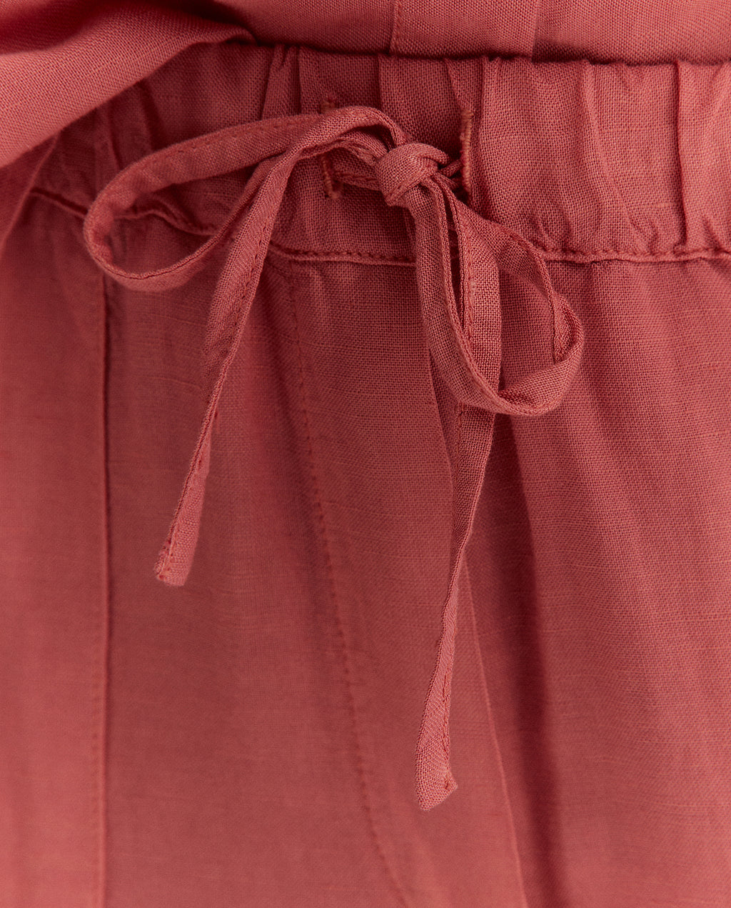 Pantalón recto de mujer cintura elástica