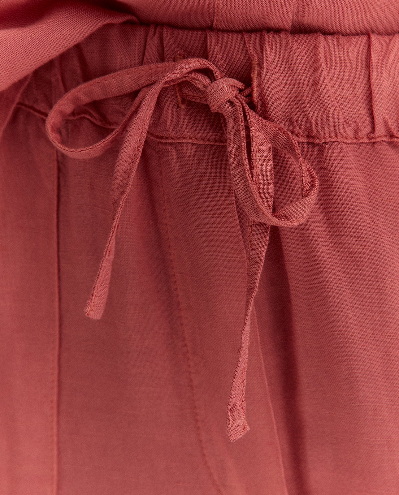 Pantalón recto de mujer cintura elástica