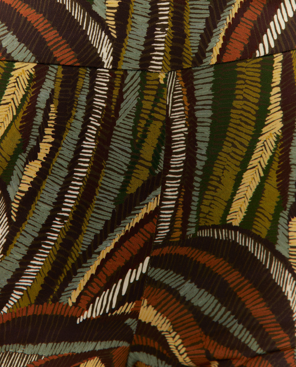 Pantalón  mujer punto estampado cintura elástica