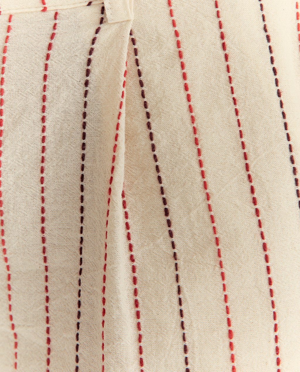 Bermuda estampada rayas con pinzas