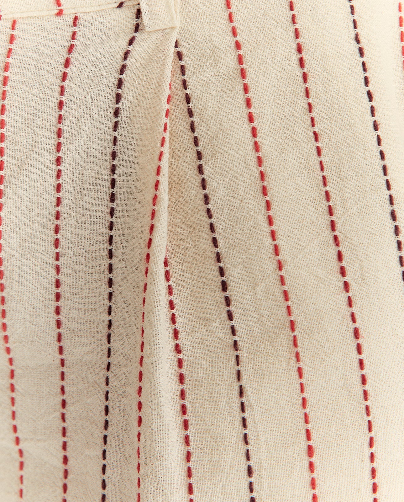Bermuda estampada rayas con pinzas