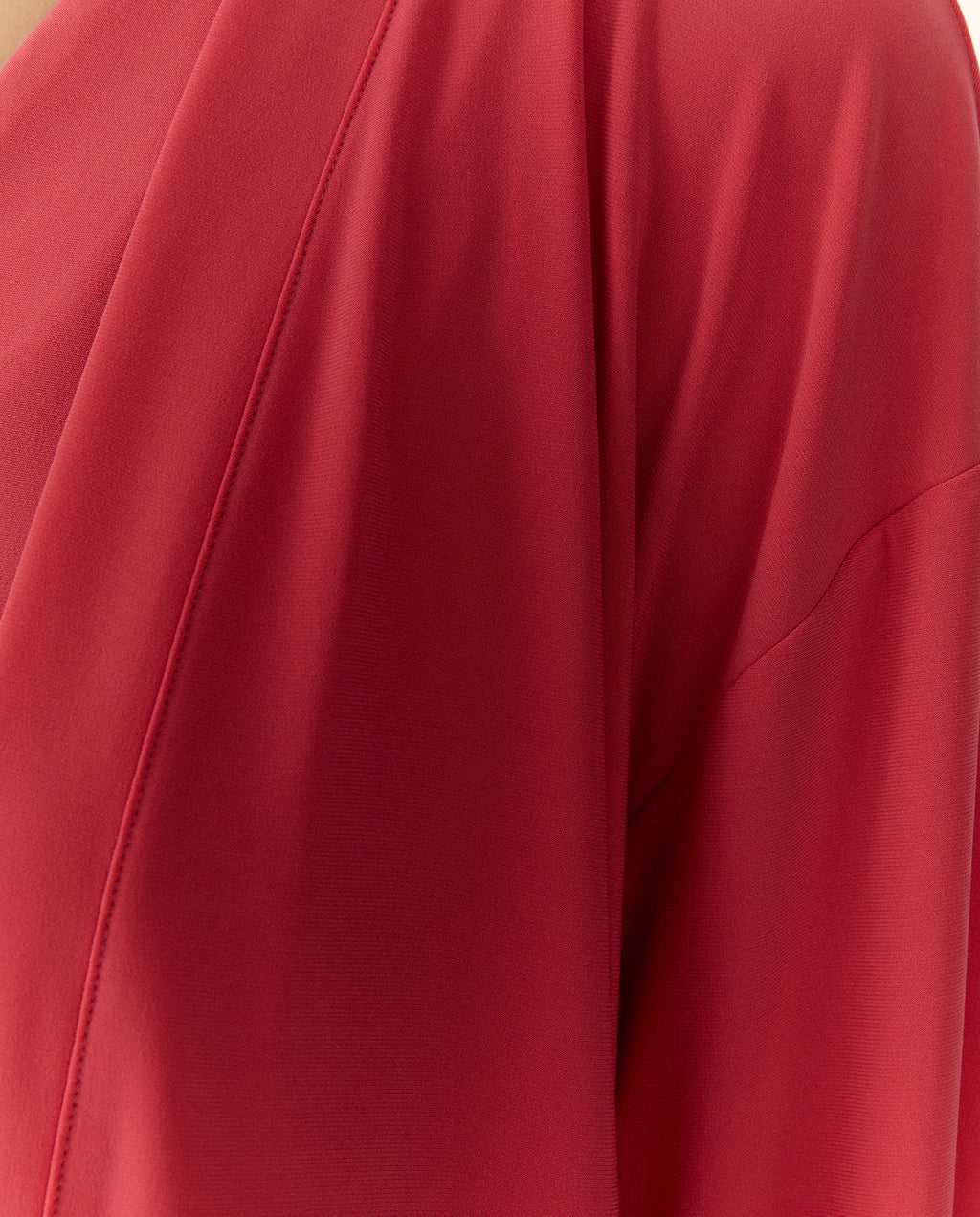 Chaqueta de mujer en punto liso manga francesa