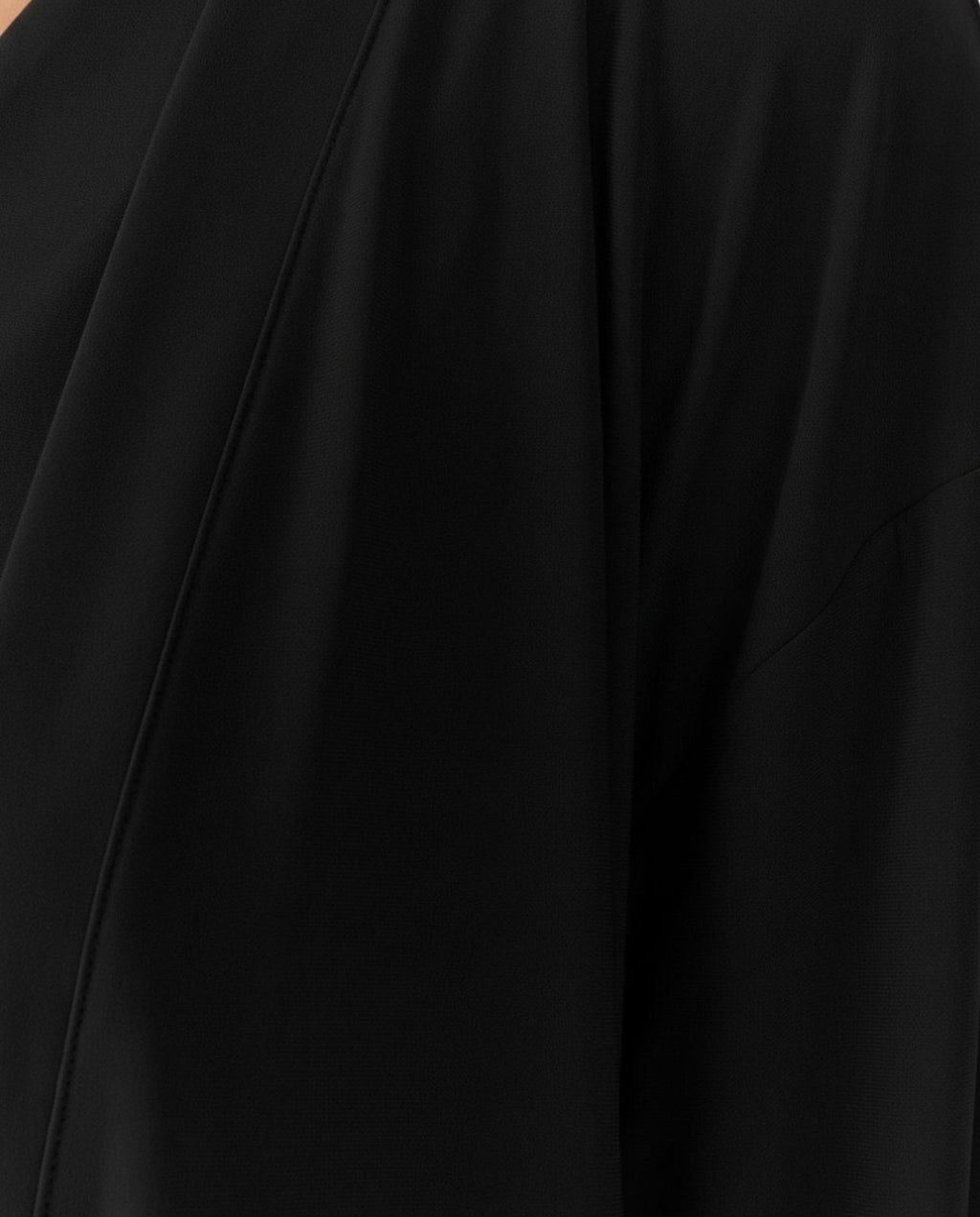 Chaqueta de mujer en punto liso manga francesa