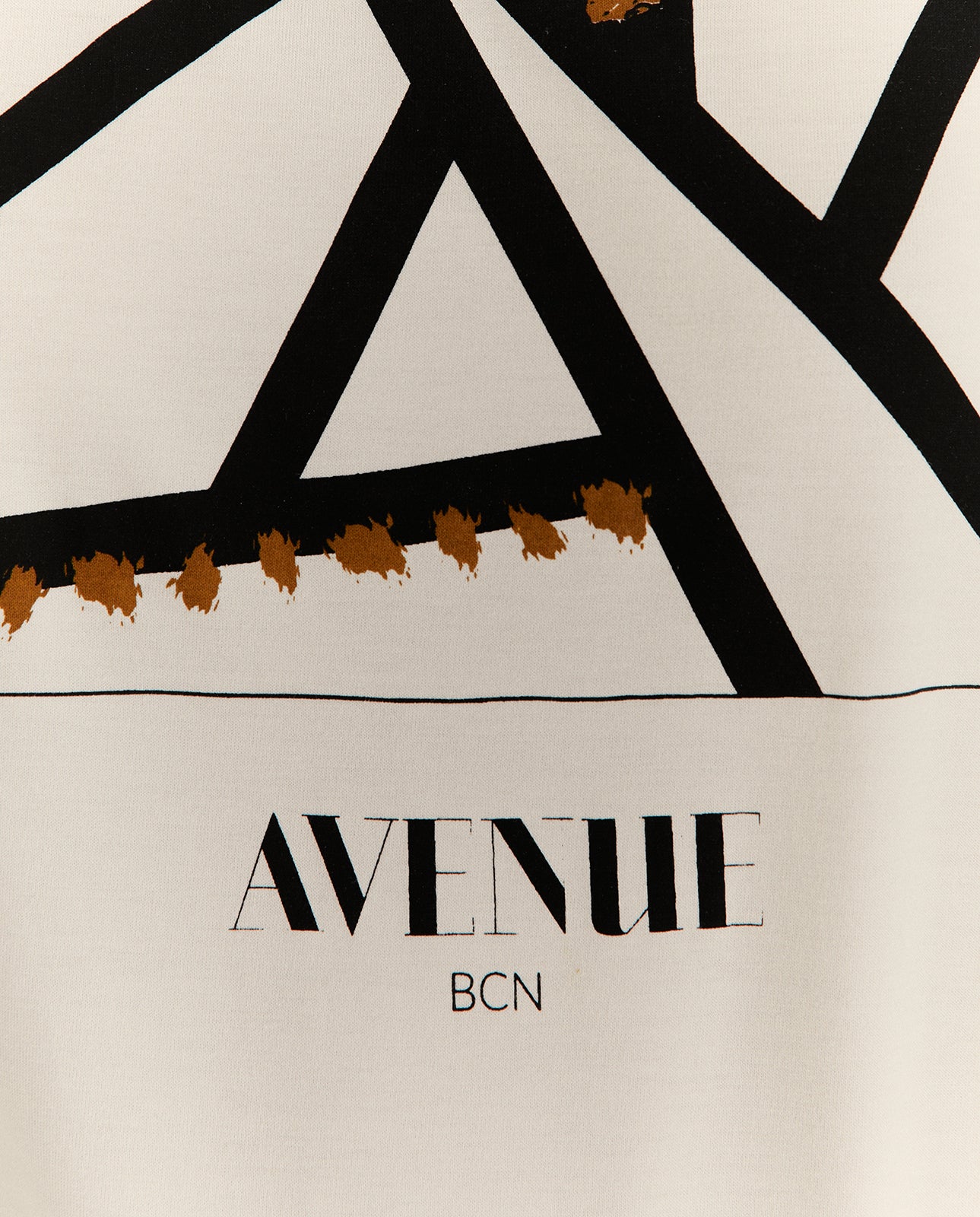 Camiseta de mujer dibujo frontal escote redondo