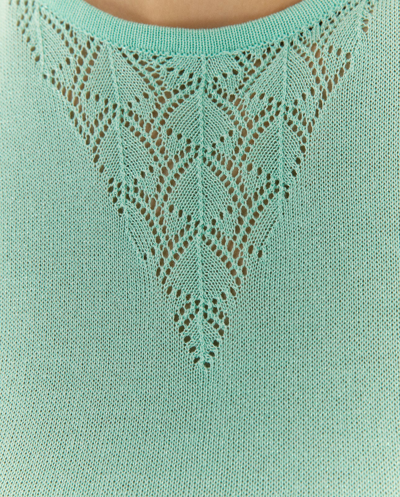 Jersey de mujer punto fino cuello redondo sin mangas