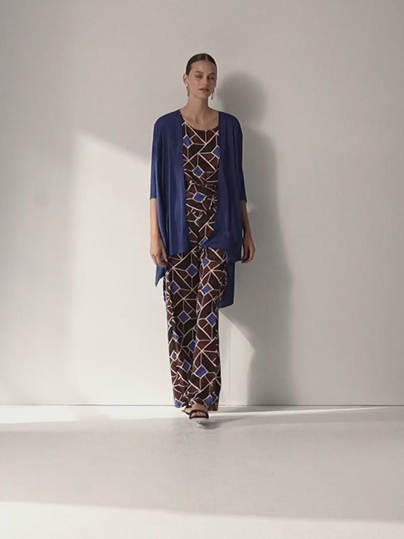 Chaqueta de mujer tipo kimono satinado