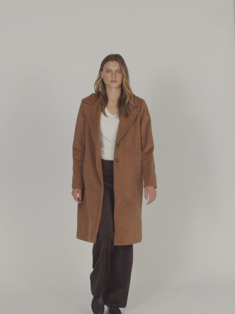 Abrigo largo de mujer