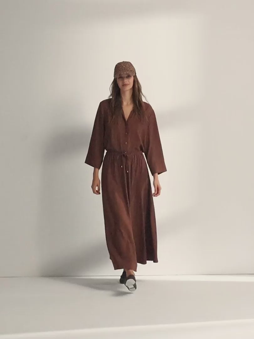 Falda larga cintura elástica